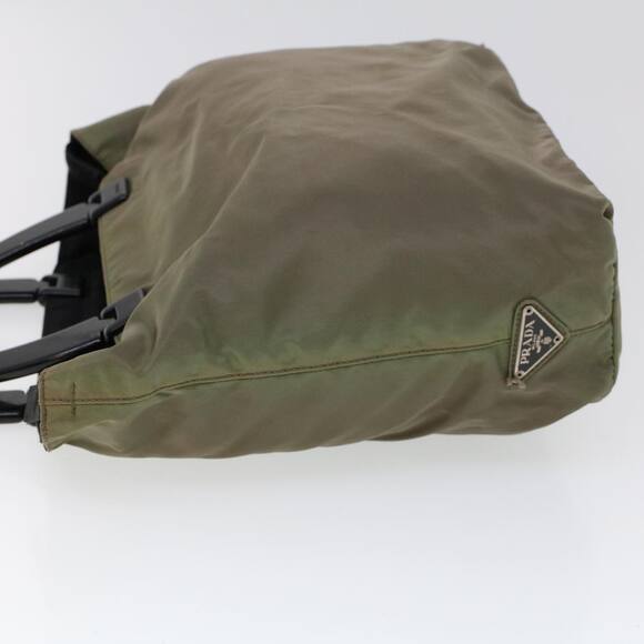 PRADA Hand Bag Nylon Khaki - Picture 5 of 9